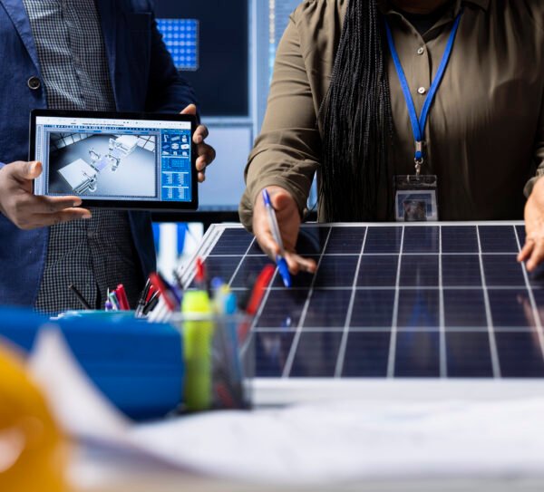 Photovoltaics factory investors evaluate solar panels, addressing issues